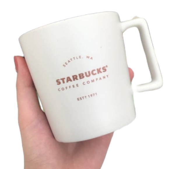 Starbucks Other - STARBUCKS COFFEE MUG, GOLD WRITING, 2016